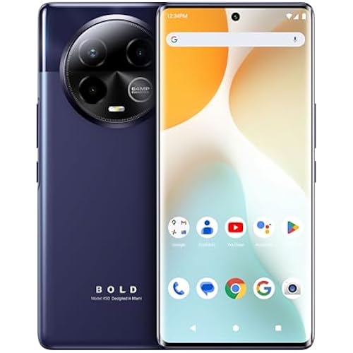 BLU | Bold K50 | 5G| 2024 | 3-Day Battery | Unlocked | 6.7” FHD+ 3D AMOLED | 256/8GB | Triple 64MP Camera | US Version | US Warranty | Purple