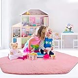 ✔【Una Variedad de Usos】La alfombra Magicfun está diseñada para carpas hexagonales para niños, también se puede usar en la sala de estar, la cocina, el dormitorio, para que los niños puedan jugar en la habitación para evitar que el niño se resfríe