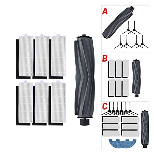 Main Brush Side Brush Filter Mop Cloth Fit for OSOJI 950 990 Vacuum Cleaner Parts Sweeper Robot Cleaning Accessories for Home Vacuum Cleaner Parts(A)