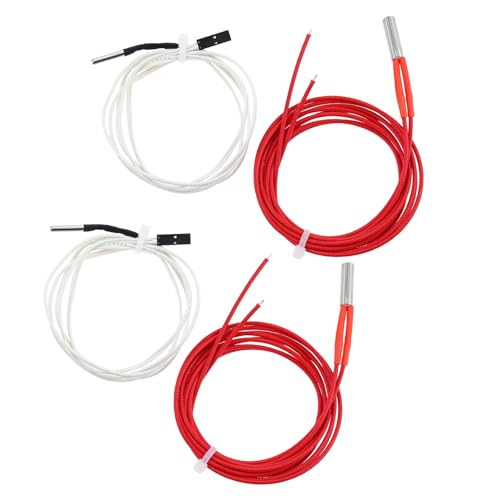 MUXSAM 4 cartuchos de calor para Prusa I3 24 V 40 W Termistor Sensor de alta temperatura Hotend Accesorios para Prusa I3 MK3/Prusa I3 MK3S+ Impresora 3D