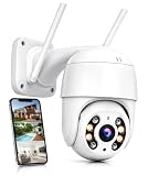 Câmera de Segurança Wi-Fi Externa A8 1080p PTZ 360° com Visão Noturna Colorida, Áudio Bidirecional, App ICSee em Português, Homologação Anatel e IP66