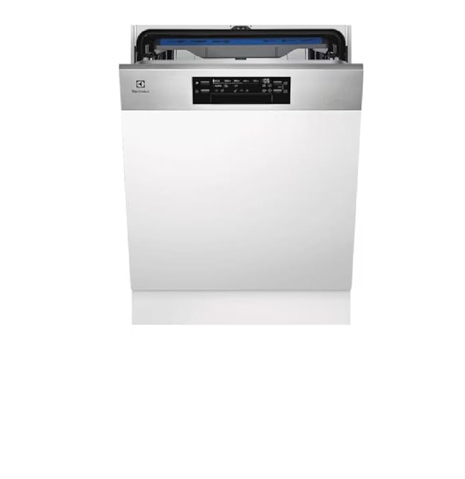 Electrolux 60cm UltimateCare 700 semi-integrated (Built-In) dishwasher with 14 place settings (EEM48300IX, removes 99.99% bacteria & viruses)