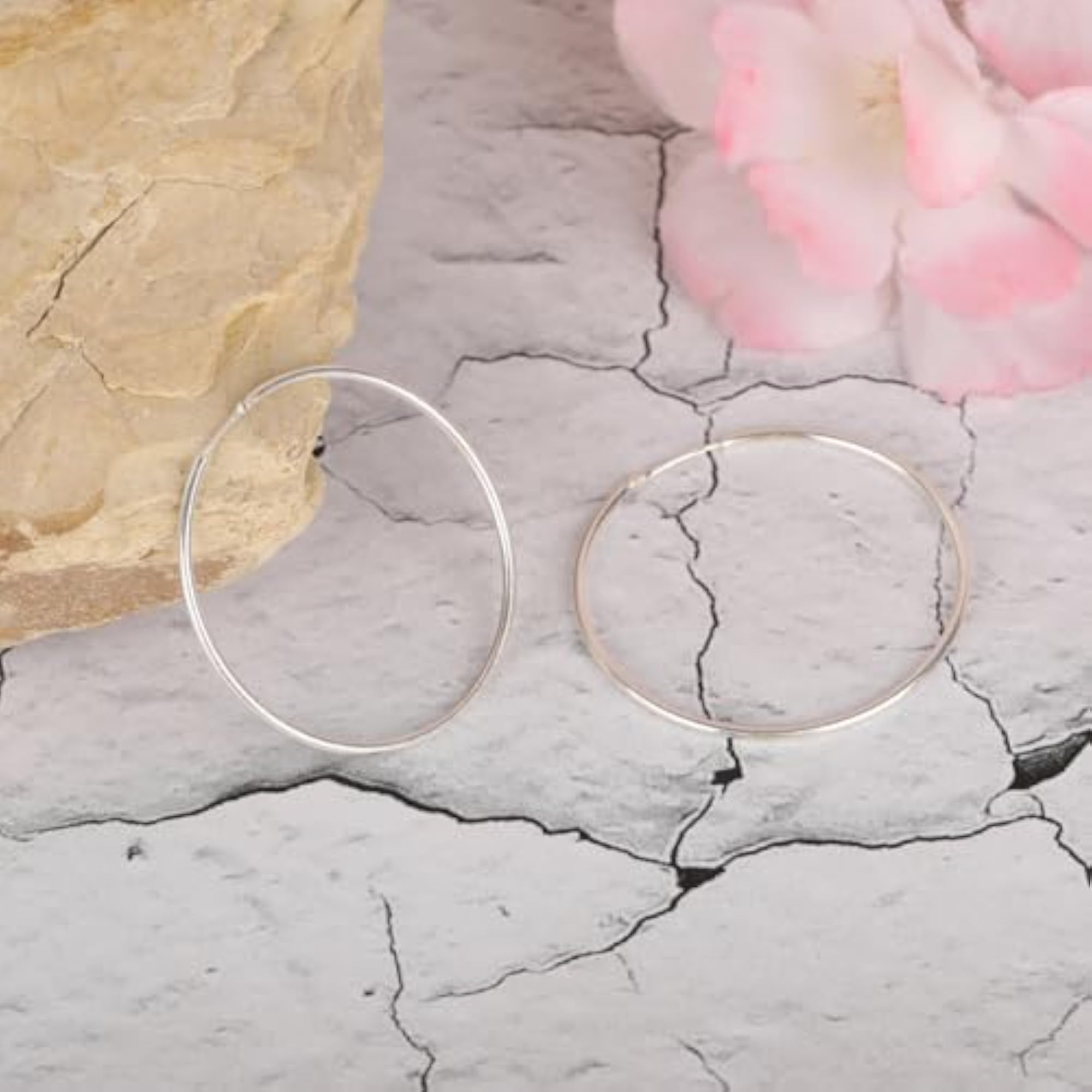 925 Silver Plain Earrings for Girls