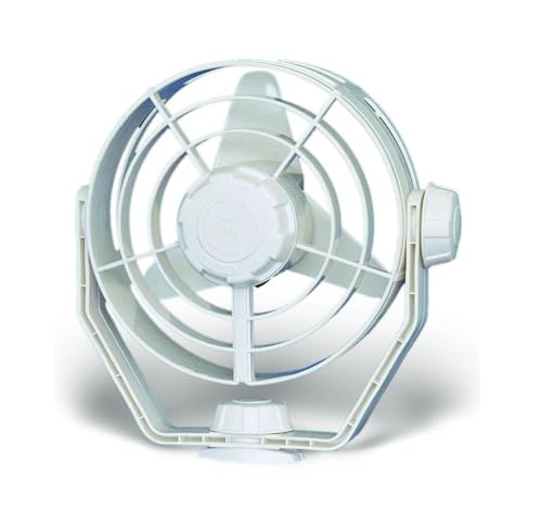 Hella 003361022 '3361 Series' 12V DC 2 Speed Turbo Fan with White Housing