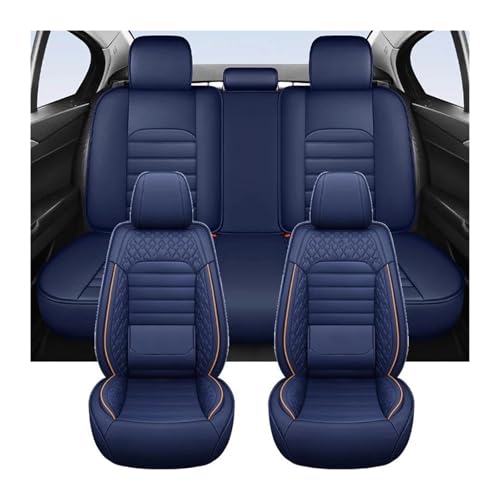 Fundas Asientos vehículos Para Dacia Para Duster Juego Completo Universal Fundas Asiento Coche Cuero Accesorios Interiores Impermeable(Azul)