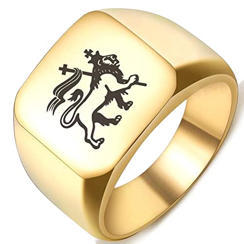 Bague lion de Juda en acier à porter au quotidien pour un style affirmé
