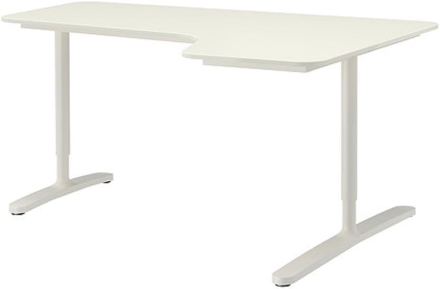 Amazon.co.jp IKEA/イケア BEKANT/ベカント：コーナーデスク 【右】160×110㎝（ホワイト/ホワイト