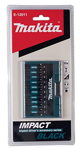 Makita E-12011 Impact Black Bit-Set 10-teilig für Schraubanwendungen