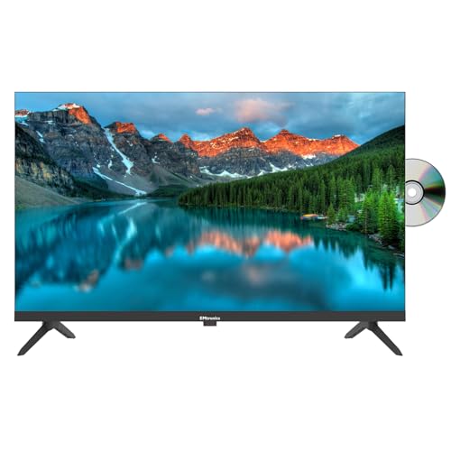 EMtronics 32 inch HD LED TV with Built-in DVD Player Freeview HDMI USB Media Player COAXIAL AUX PVR Recording - Black