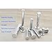 Single Hole Clevis Pins,SAFYY Carbon Steel Galvanized Silver Flat Head Link Hinge Pin,Zinc-Plating Link Hinge Pins,Hole Location Pins for Machinery,Industry,Furniture(M10x90,10PCS) (M8x30,15PCS)