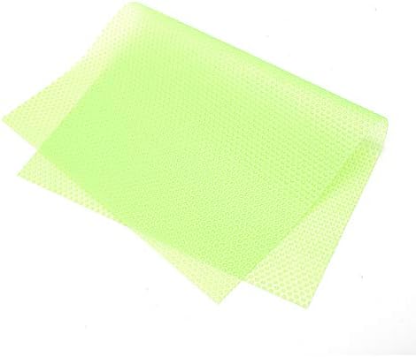 Shoze 8 Pcs Fridge Liners Anti-Fouling Anti-Bacterial Fridge Liner Mat Non Slip Washable Refrigerator Pad for Home Kitchen Cabinet Drawer (Green 45x29cm)
