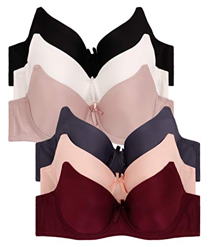 2ND DATE Women's Assorted Bras (Packs of 6) - Various Styles
