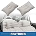 A ABSOPRO Car Air Mattress Camping Mattress Comfortable Backseat Bed Mat Air Bed for Napping Travel Gray