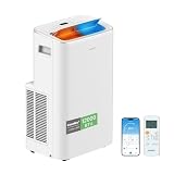 COMFEE Pingüino Aire Acondicionado Portátil Frío y Calor 3000 Frigorías / 12000 BTU - Climatizador Silencioso con Bomba Calor - Air Conditioner 4 en 1 con App, Mando a Distancia, y Kit de Ventana