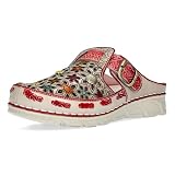 LAURA VITA Mules en Cuir pour Femmes Dorry 01, Pointure:37 EU, La Couleur:Rouge