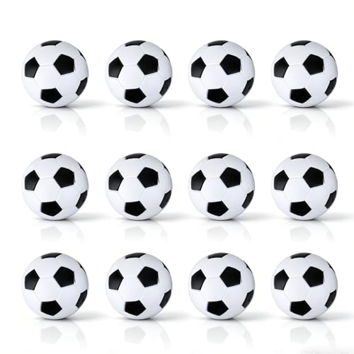 12PCS Foosball Table Replacement, Tabletop Soccer Foosballs Table Games, Foosball Replacements for Official Tabletop Game