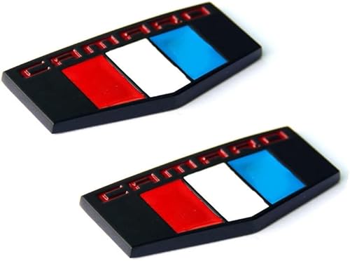 2 emblemas OEM Camaro M insignia delantera derecha izquierda guardabarros 3D para Camaro Ss Rs Zl1 negro mate rojo