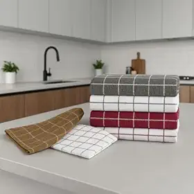 Kit Pano de Prato Copa Atoalhado Felpudo Teka Chef Premium – Alta Absorção, Secagem Rápida, Ideal para Cozinha – Kit com 2 Unidades