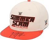 Roman Reigns WWE Autographed Cream & Orange 2024 SummerSlam Cap - Limited Edition of 24 - Autographed Wrestling Cards