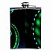 Petaca de acero inoxidable con diseño de lagarto camaleón verde realista, 8...