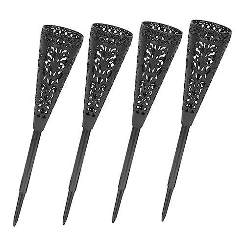 ANDRESLAD 4pezzi Vasi Funebri Conici Per Cimitero Portafiori Picchetto Per Decorazioni Freschi o Artificiali Per Sepoltura