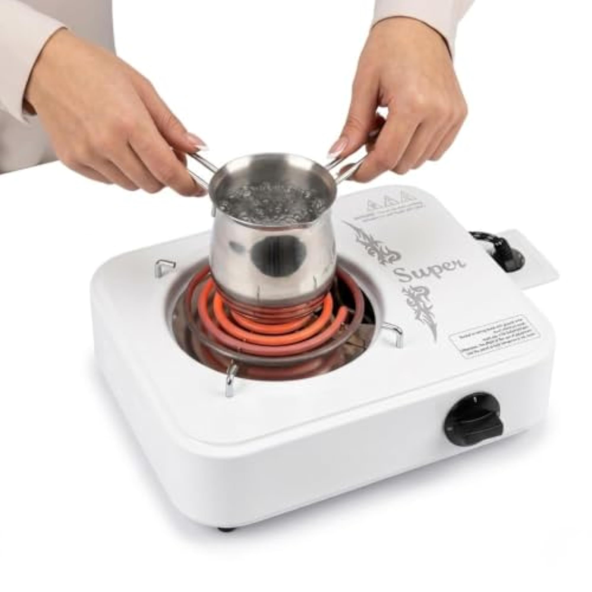 2000W Compact Kitchen Cooking Plate, Durable Iron Heating Plate