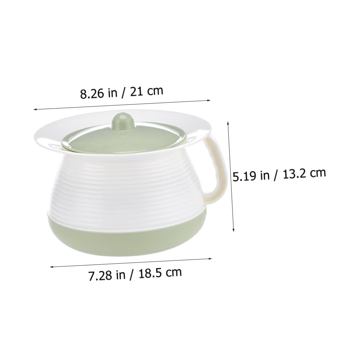 Healvian Sturdy Plastic Urinal Pots for Adults Home Use Portable Potty Cover Easy-Clean Assorted Colors