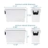 Logix 12535 Translucent Craft Organizer, Art Supply Organizer and Storage, Lockable School Supplies Organization, Moisture Resistant, Made in USA #1