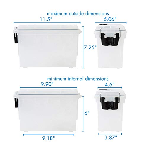 Logix 12535 Stackable Craft Storage Box With Handle, Locking Art Supply , Plastic Containers With Lids, Craft Organizer , Frost #TOP1