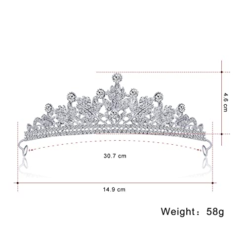Corona de cristal cómoda que no daña el pelo y tiaras para niñas 3