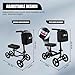 Knee Scooter,Economical Foldable Steerable Knee Walker,for Adults Foot Surgery,Injured Ankle Recovery Scoote