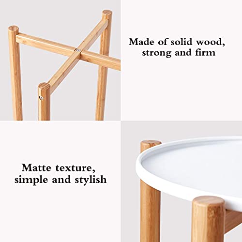 Bout de canapé mobile blanc pour optimiser le rangement du salon et de la chambre - 7