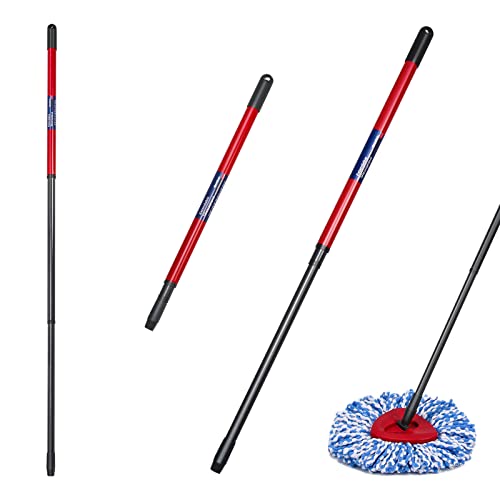Yurhap Spin Mop Replacement Handle For Oceda, Telescopic Mop Replace Handle From 22 To 48 Inches, Compatible With Triangle Spin Mop Base, Spin Mop Handle For Floor Cleaning #TOP24