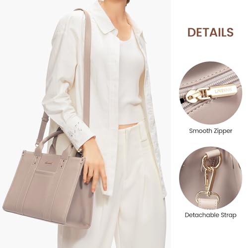 Image of LOVEVOOK Purse for Women Leather Tote Bag Purse and Handbags, Satchel Shoulder Crossbody Top Handle Bags with Zipper