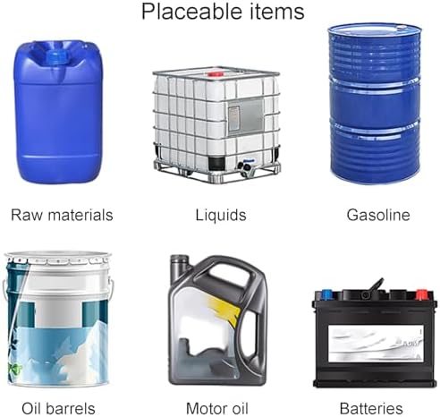 Spill Containment Platform, Drum Containment Spill Pallet, Detachable Steel Modular Platform for Garage and Warehouse