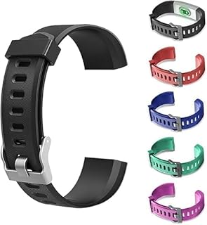 1 Stk. Schwarze Ersatz-Armbänder, Verstellbare Armbänder, Armbandzubehör, Ersatzarmbänder, Fitness-Tracker für ID115Plus HR Smartwatch-Armbänder