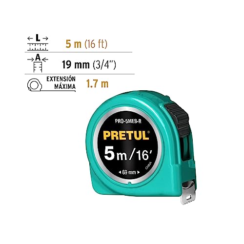 Flexómetro Pretul 5 m 9 Imagen adicional