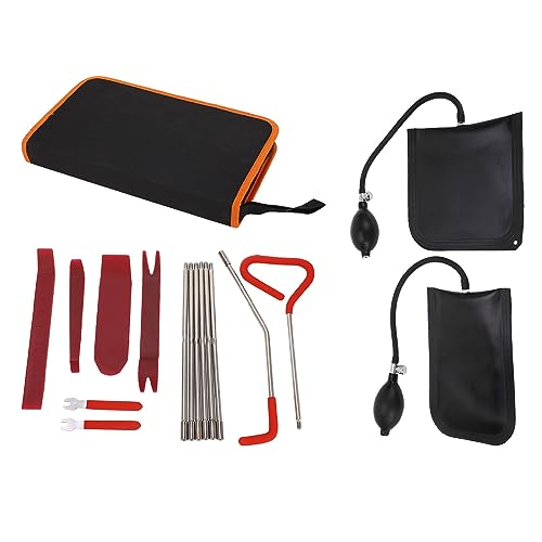 La Mejor Recopilación de Herramientas para embarrilar los mejores 5. 46 Kit de Herramientas de Reparación de Emergencia para Automóviles de 16 Piezas, que Incluye 4 Herramientas de Extracción de Interiores, 2 Bombas de Bolsa de Aire de Cuña, 8