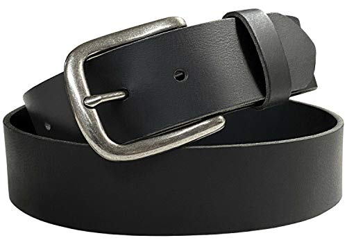 BS1300 Genuine One Piece Full Grain Buffalo Leather Casual Jean Belt 1-1/2