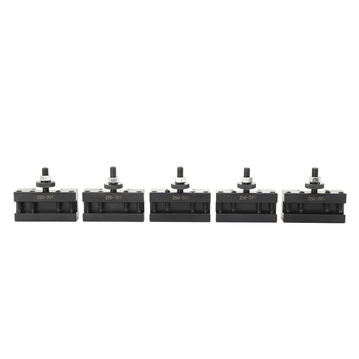 L-home 5pcs/Set BXA 250-201 Tool Holder Quick Change Turning & Facing Lathe Tool CNC Turning Tools Lathe Parts, Lathe Quick Change Tool Holder Kit Post Holder Set for Lathe Tools