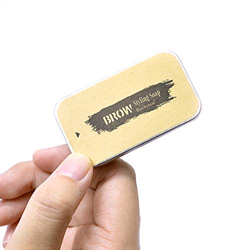 2PCS Eyebrow Soap Kit,Brows Styling Soap,Long Lasting Waterproof Smudge Proof Eyebrow Styling Pomade for Natural Brows, 3D Feathery Brows Makeup Balm