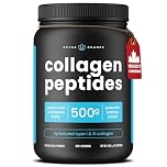 Collagen Powder - More Value with 500g of Hydrolyzed Type I & lll - Unflavored Collagen Supplement for Hair Skin and Nails - Grass-Fed Collagens for Women & Men, Easy to Mix, Lab Tested
