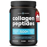 Collagen Powder - More Value with 500g of Hydrolyzed Type I & lll - Unflavored Collagen Supplement for Hair Skin and Nails - Grass-Fed Collagens for Women & Men, Easy to Mix, Lab Tested
