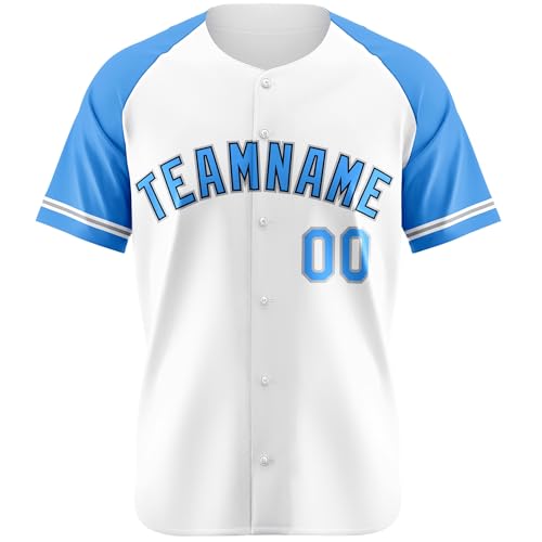 Custom Baseball Jersey Short Sleeve Button Down Baseball Shirt Personalized Design Name Number Logo Shirts for Men Women
