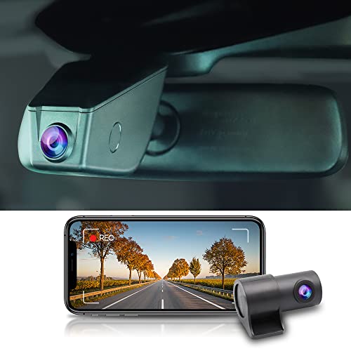 Fitcamx 4K Front and 1080P Rear Dash Cam Compatible with Ford Escape Explorer & Lincoln Aviator Nautilus Navigator Corsair, OEM Factory Look, Built-in WiFi, Dual Loop Recording, G-Sensor, 128GB Card