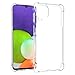 Wanyuexes Case for Galaxy A22 Case, for Samsung A22/for Galaxy M32 (Global)/M22 Case, Soft Clear TPU Phone Case, Slim Protective Shockproof Transparent Cover for Samsung Galaxy A22 Crystal Clear