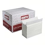 Aura CFold Paper Hand Towels for Dispenser, 2 Ply White Virgin Pulp, Extra Absorbent Folded Hand Towel, 2244 Sheets