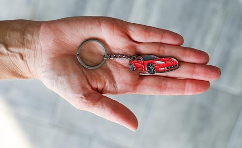 Image of C6 Corvette Keychain - Vette Gifts for Men