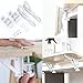 Under Desk Keyboard Tray Support Bracket Adjustable Desktop Extension Board Stand Clamp-on Keyboard Holder Arm Rest Tray Extension Plate Support Rack for Desk, NO Board/Tray, 1 Set (Style01-White)