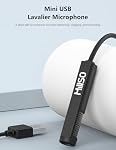 MillSO USB PC Microphone Plug & Play Mini USB Microphone Omnidirectional External USB Lavalier Microphone for Computer, Laptop, YouTube, Meeting, Recording, Podcasting, Gaming - 1.5m/4.9ft